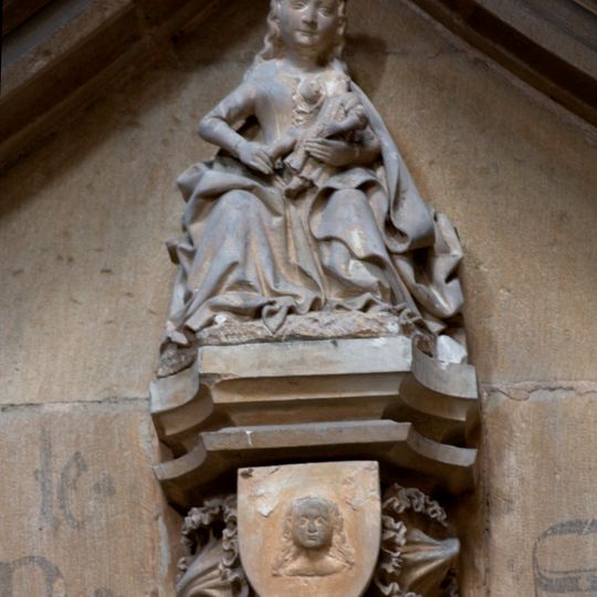 Virgin and Child of the St. Lazarus chapel in Semur-en-Auxois
