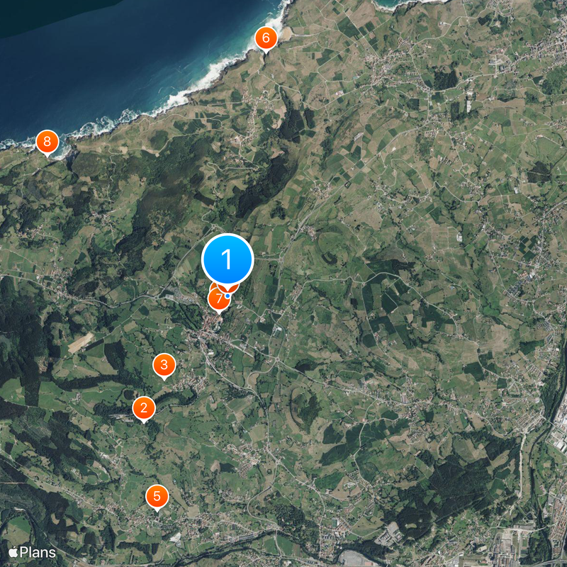 Santillana del Mar Kaart