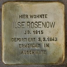Stolperstein dedicated to Ilse Rosenow