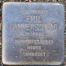 Stolperstein dedicated to Emil Hammerschlag