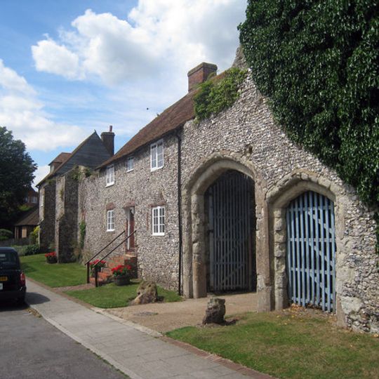 Palace Cottages And The Remains Of The Gatehouse Adjoining