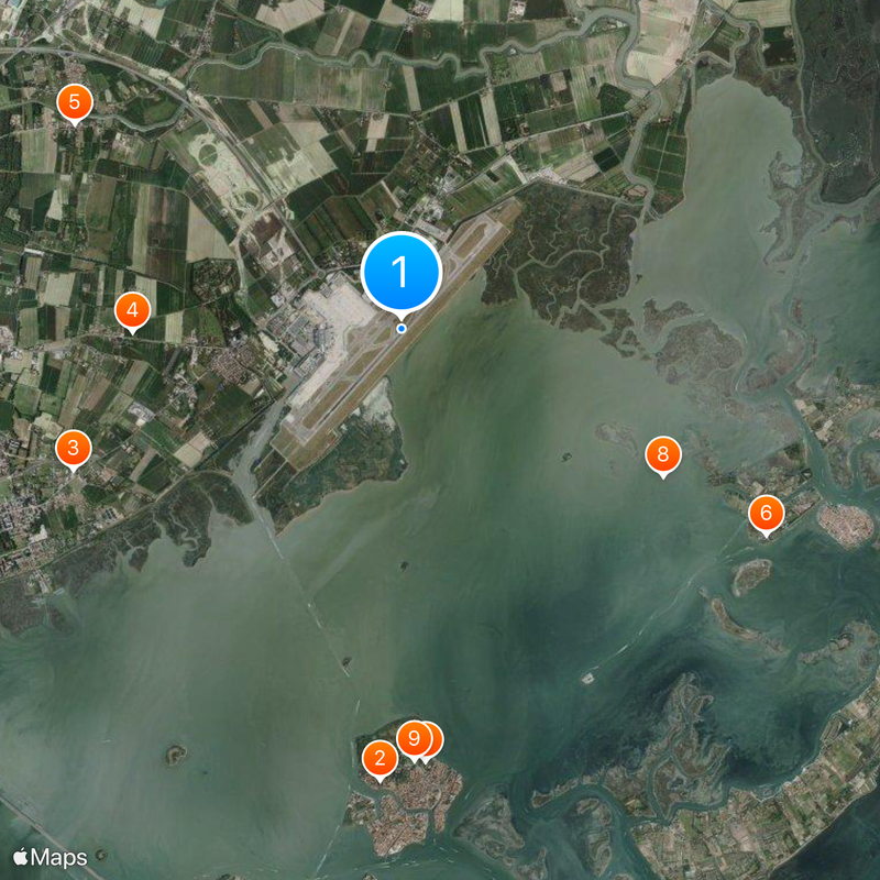 Aeropuerto Internacional Marco Polo Mapa