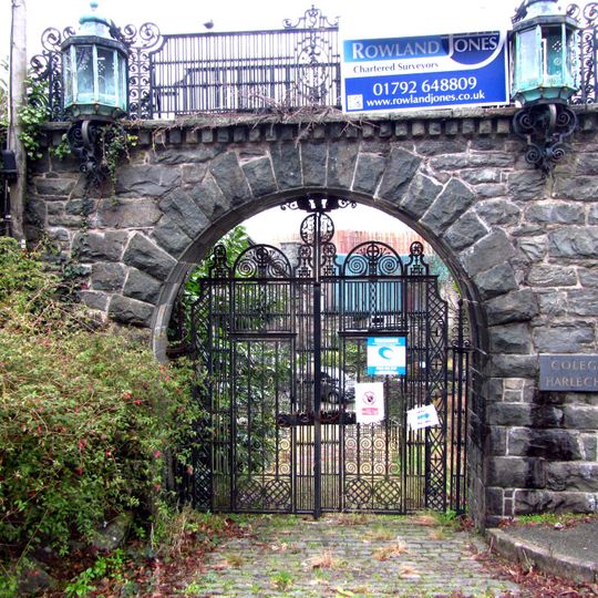 Gateway, Forecourt and Screen Walls at Coleg Harlech