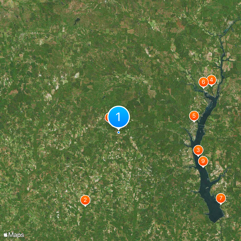 Contea di Barbour Mappa