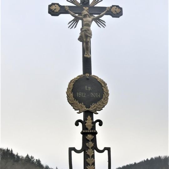 Kříž u domu Barandov 230 v Bílém Kostele nad Nisou