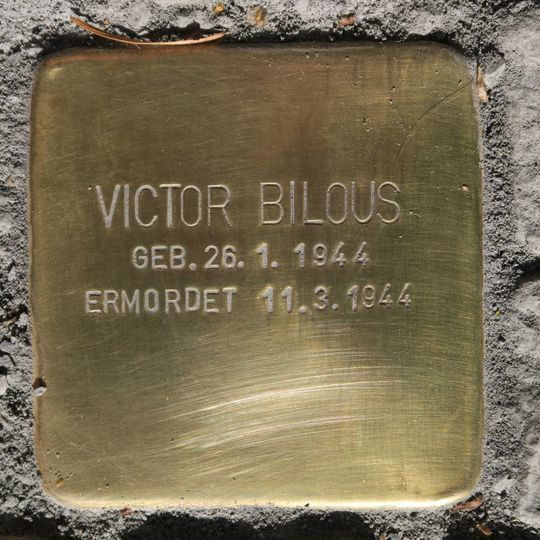 Stolperstein dedicated to Victor Bilous