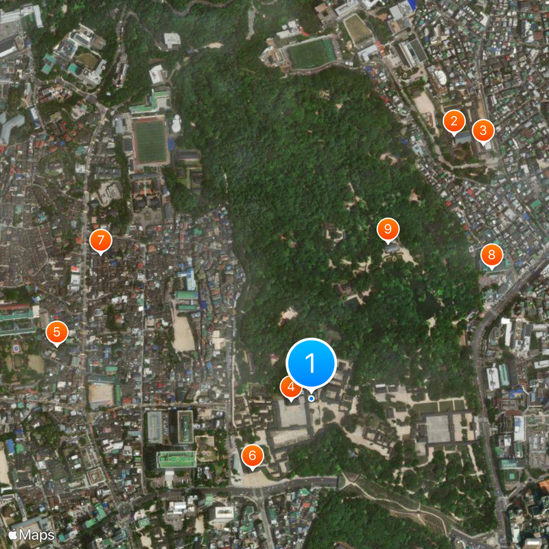 Changdeokgung Mapa