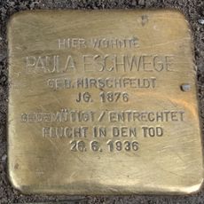 Stolperstein en memoria de Paula Eschwege