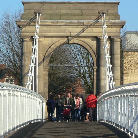 Footbridge Over River Trent