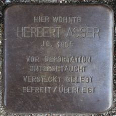 Stolperstein en memoria de Herbert Asser