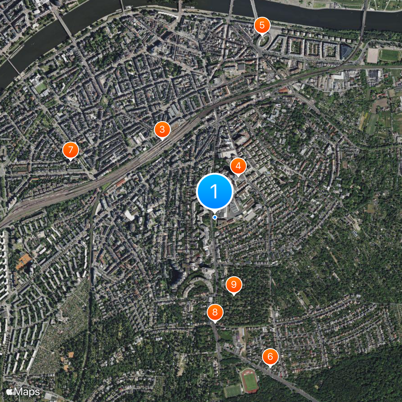 Binding-Brauerei Map