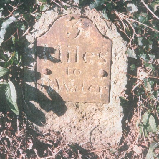 Milestone, Enmore Road, between Enmore & Durleigh