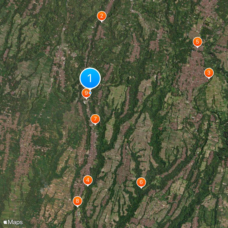 Tegallalang Rice Terraces Mappa