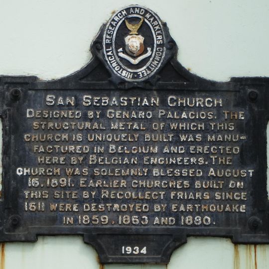 San Sebastian Church historical marker