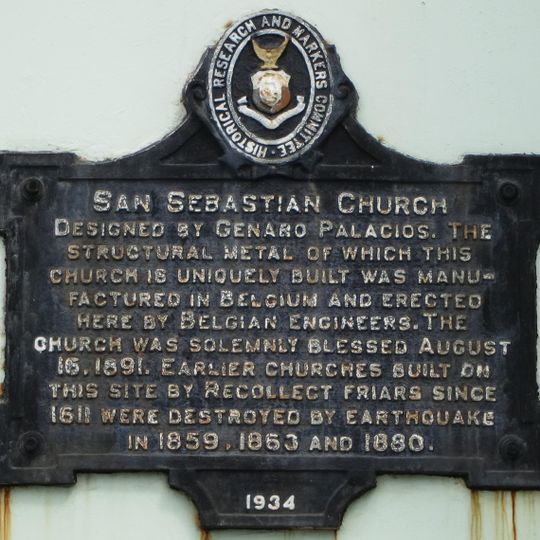 San Sebastian Church historical marker