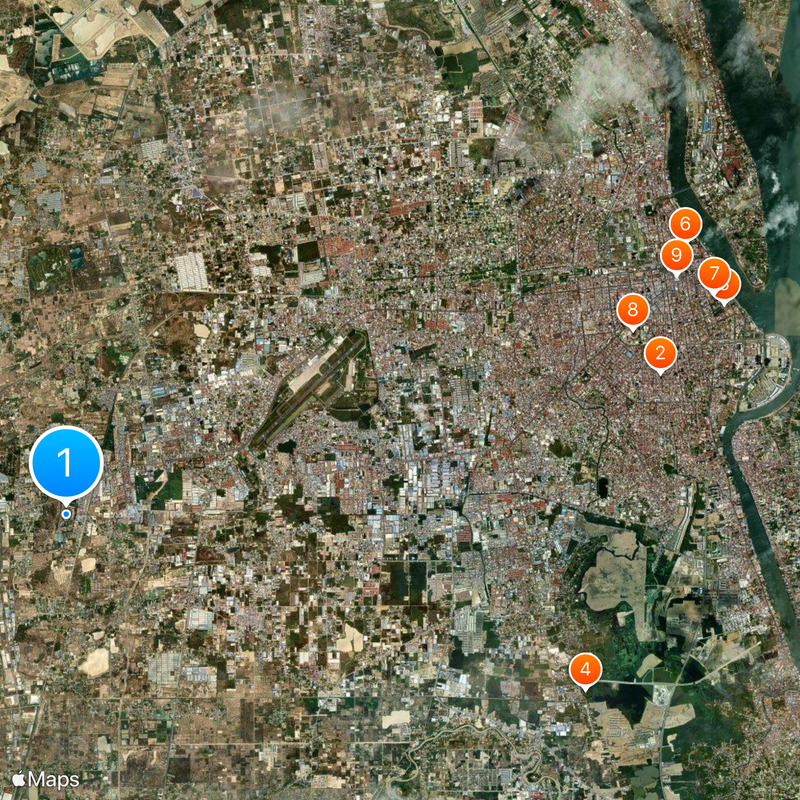Khmer Rouge Tribunal Map