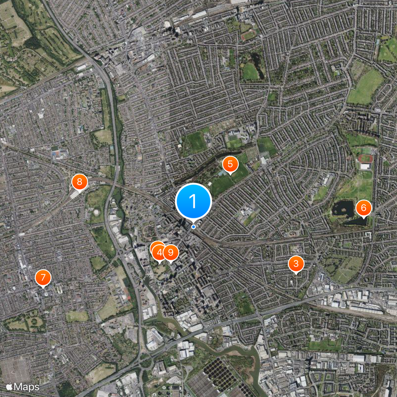 Barking station Map