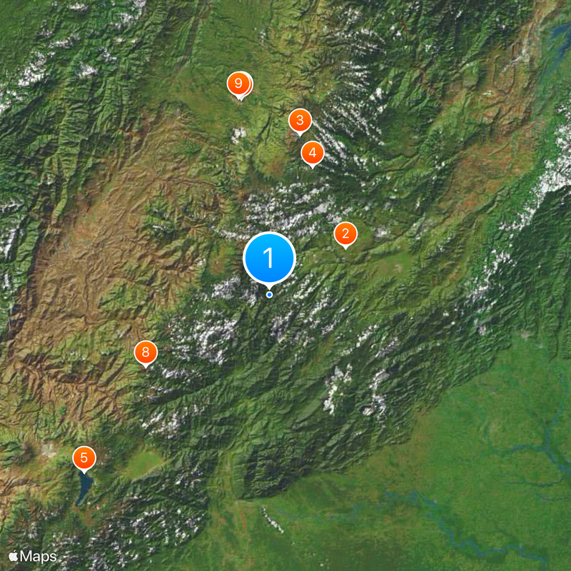 Colombian Massif Map