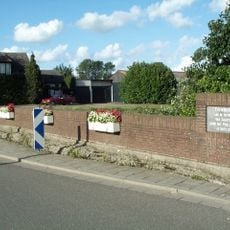 Plaquette op de Poolse brug