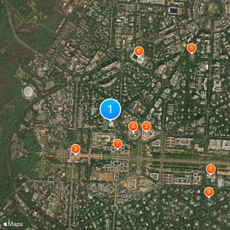 Gurdwara Rakab Ganj Sahib Mapa