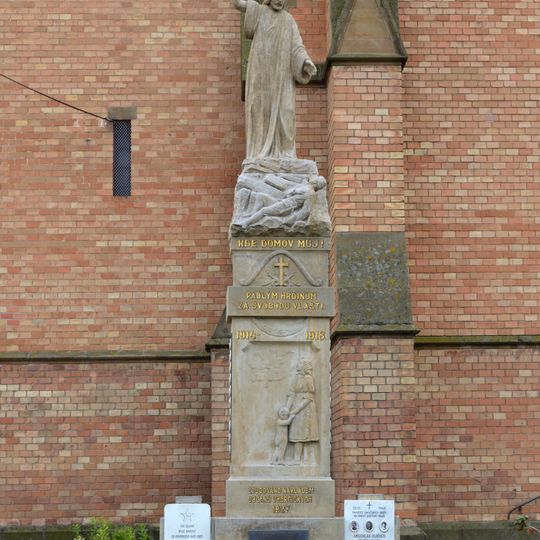 World Wars memorial in Uherčice
