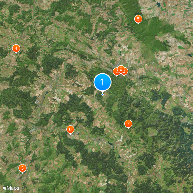 Circondario della Wartburg Mappa