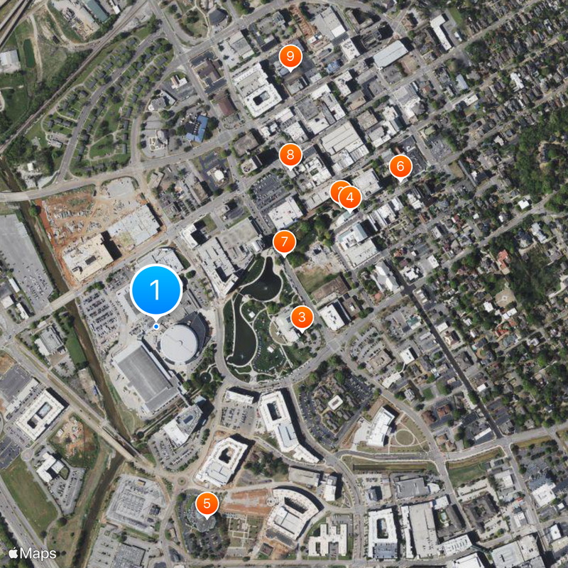Von Braun Center Map