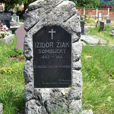 Skladateľ, pedagóg, hrob s náhrobníkom