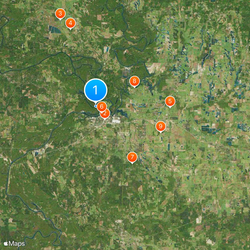 Black Warrior River Map