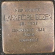 Stolperstein à la mémoire de Hannelore Bezen
