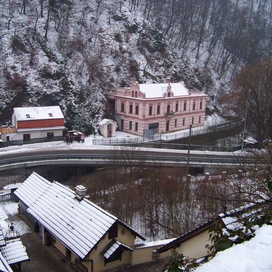 Bridge of the road 201 over the Rakovnický potok in Křivoklát