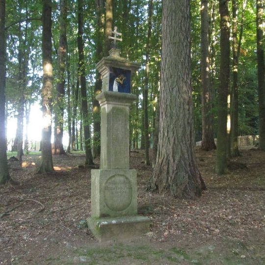 Boží muka na křížové cestě u Kamenice nad Lipou - 4. zastavení