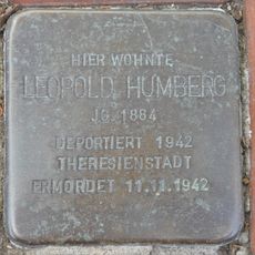 Stolperstein en memoria de Leopold Humberg