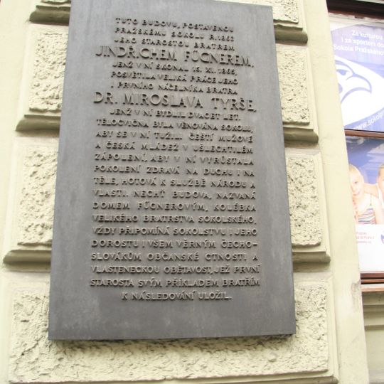 Pamětní deska sokola Pražského