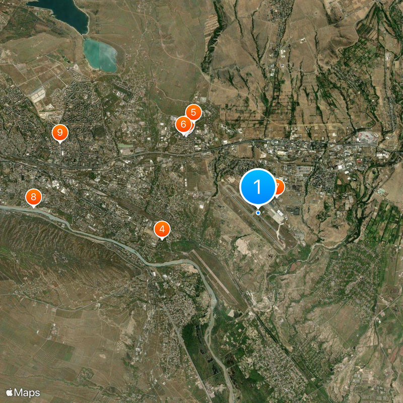 Tbilisi International Airport Map