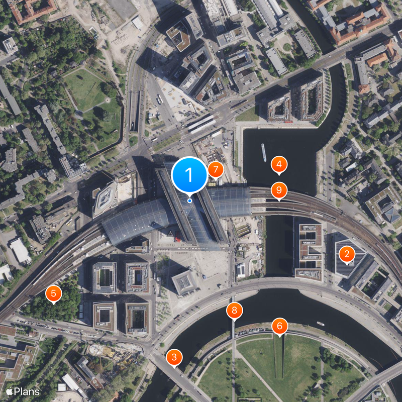 Berlin Hauptbahnhof Mapa