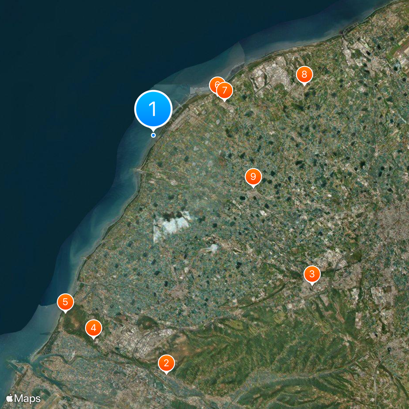 Taoyuan Guanxin Algal Reefs Ecosystem Wildlife Refuge Kaart