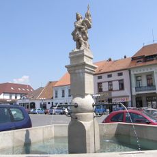 Saint Florian fountain in Ivančice