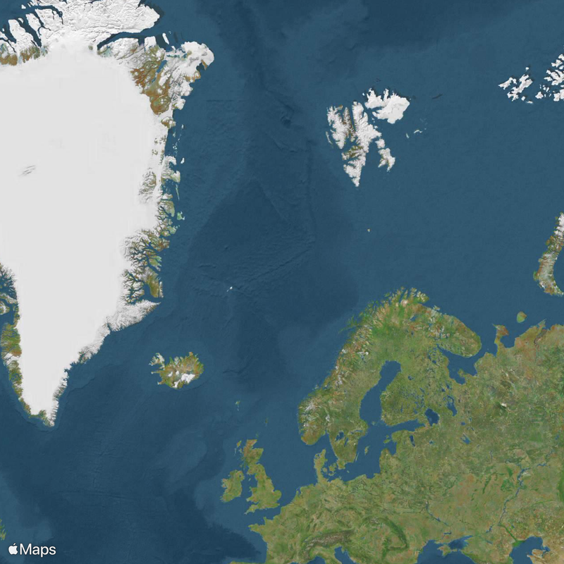 Wyspy Nowosyberyjskie Mapa