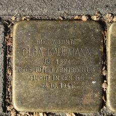 Stolperstein dedicated to Olga Kaufmann