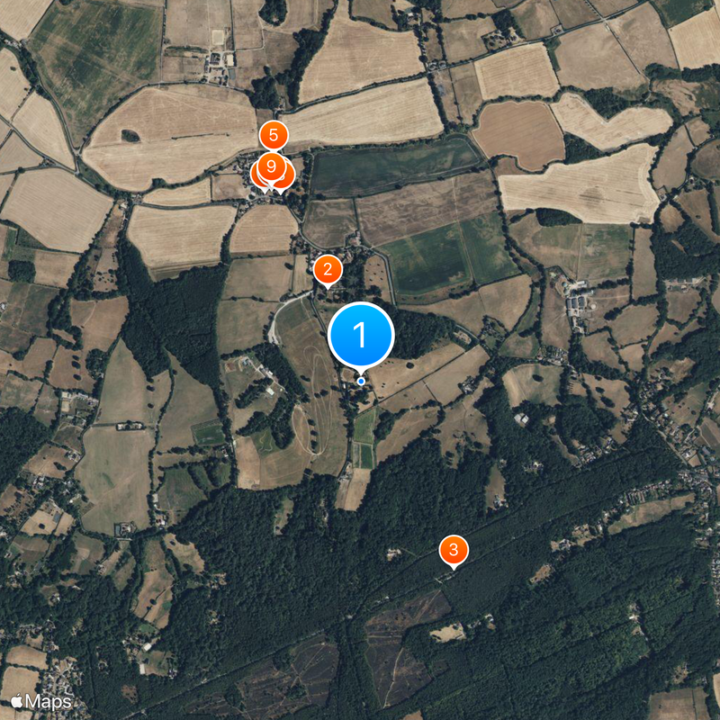 Bucklebury Manor Map