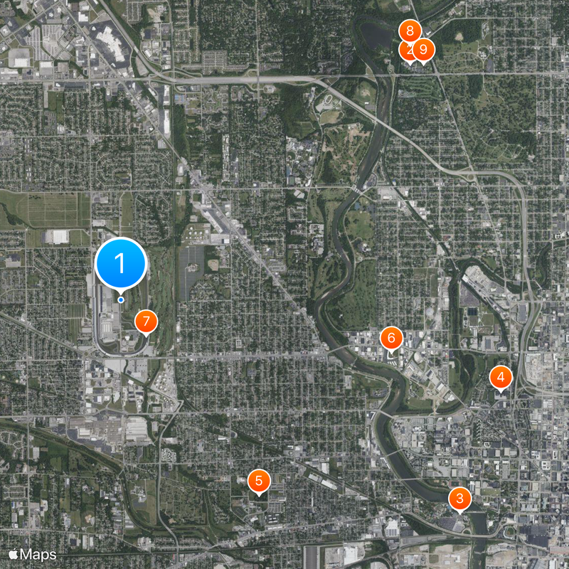 Indianapolis Motor Speedway Mapa