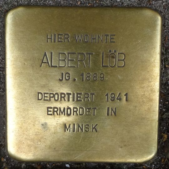 Stolperstein en memoria de Albert Löb