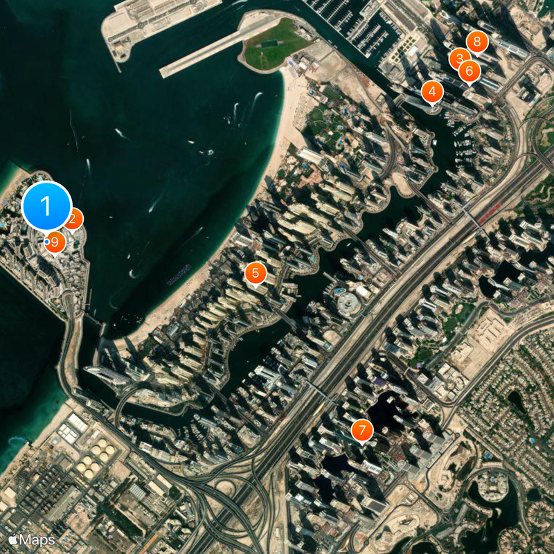 Bluewaters Island Mappa