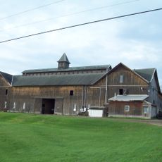 Black and White Farm Barn