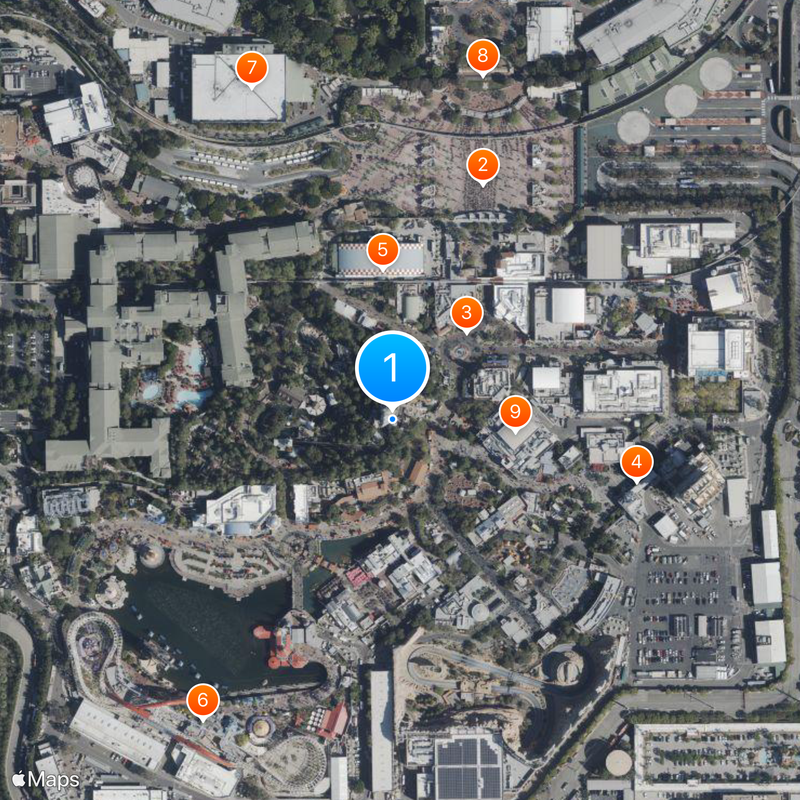 Disney California Adventure Mapa