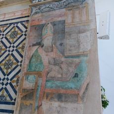 Os dois frescos de Santo Ambrósio e de Santo Agostinho na Capela de Nossa Senhora da Conceição