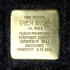Stolperstein dedicated to Erich André