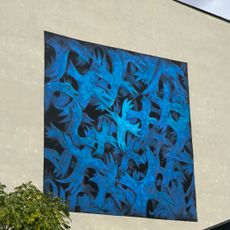 Mural Modré ptactvo