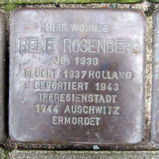 Stolperstein en memoria de Irene Rosenberg